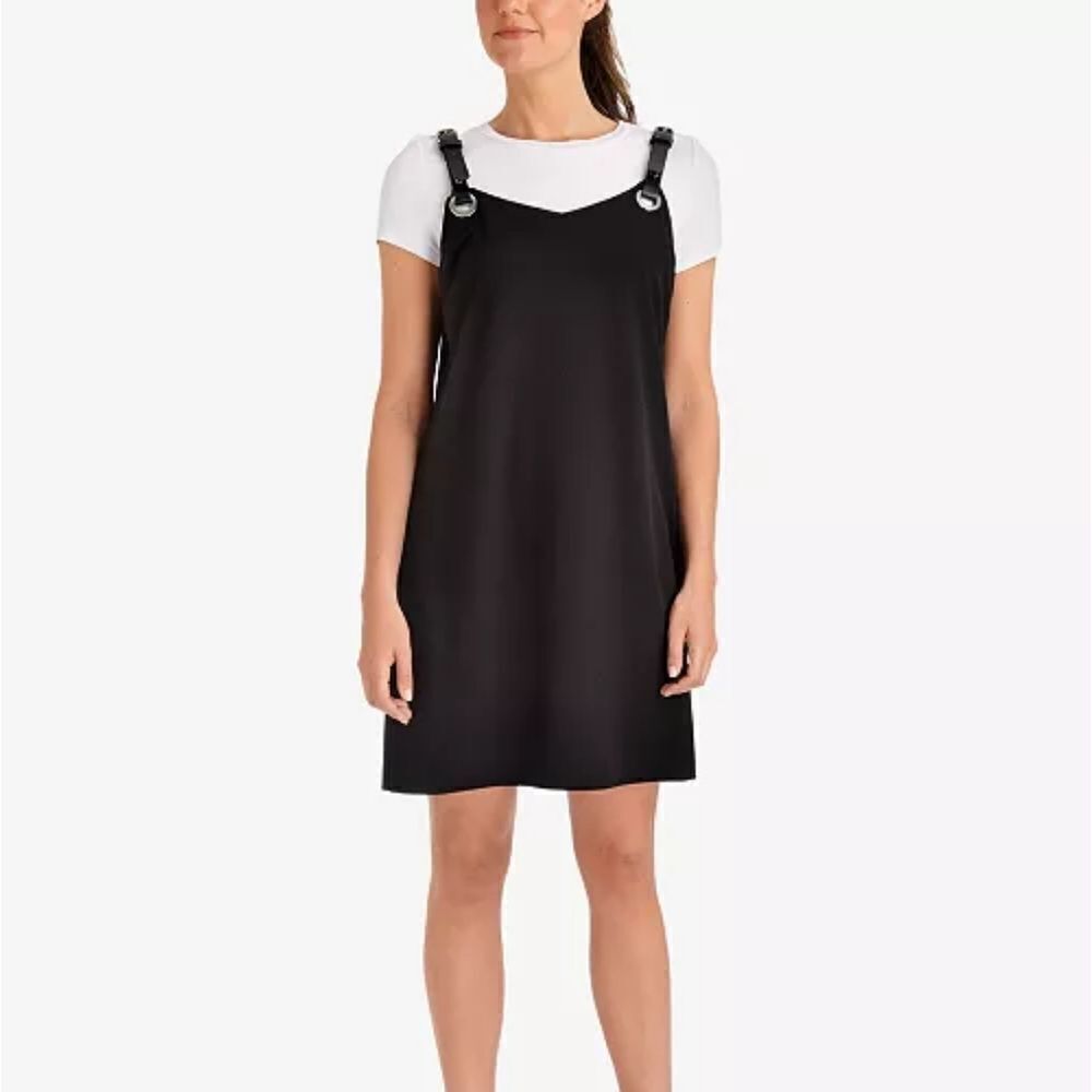 NY Collection Belt-Strap Minidress Size XL